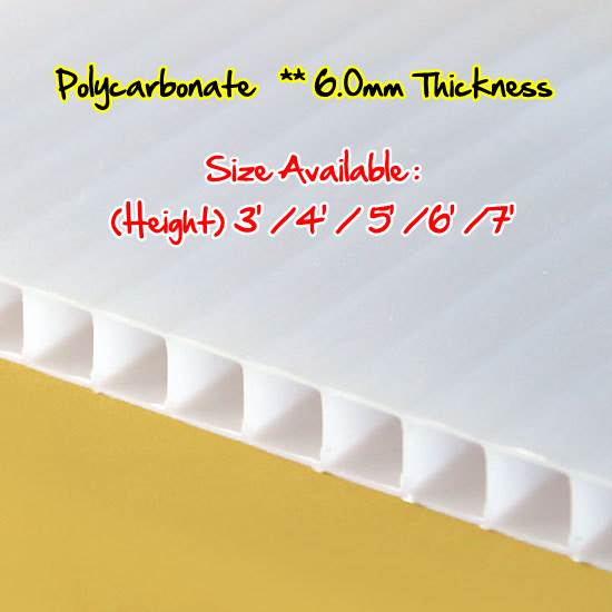 6.0mm Twin-Wall Polycarbonate Sheets