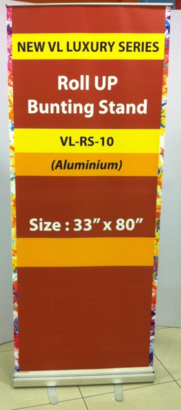 Single Side Aluminium Roll-Up Bunting Stand (VL-RS-10) 